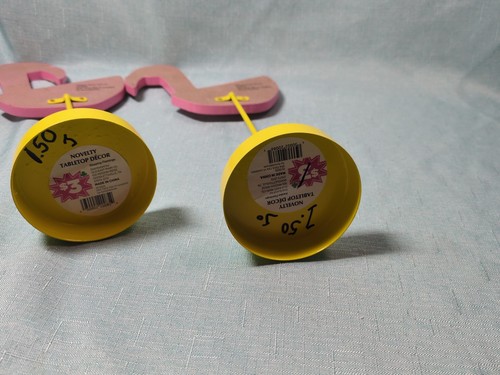 2 Pink Flamingo Wooden Table Sign Set for Tropical Decor & Parties Very Cute - Picture 6 of 15