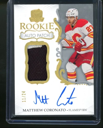2023-24 Upper Deck The Cup Matthew Coronato RPA Gold Spectrum Patch Auto RC /24