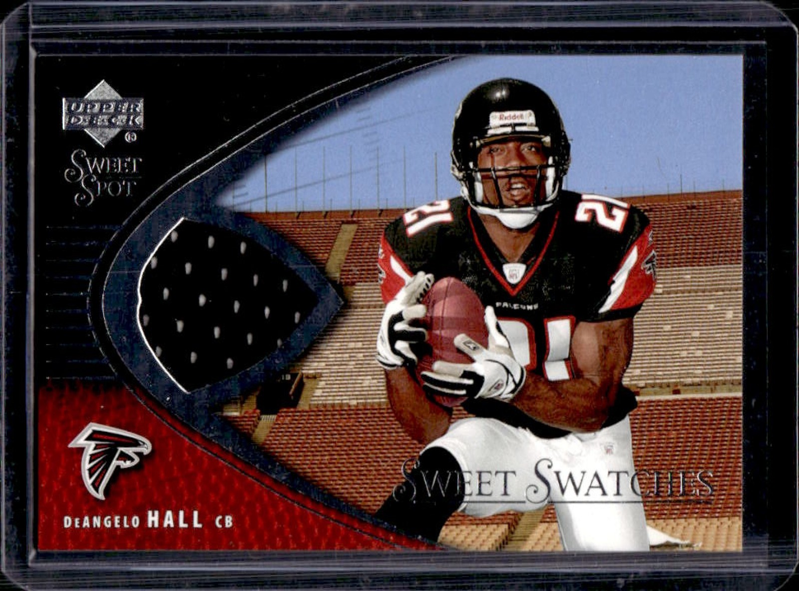 DeAngelo Hall Upper Deck Sweet Spot Sweet Swatches #SWDH Base