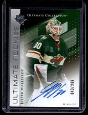 2024-25 Upper Deck Ultimate Collection #176 Jesper Wallstedt Rookies Auto 43/299