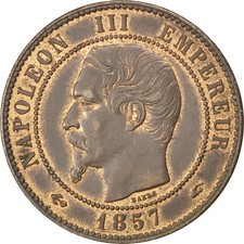 [#82350] Coin, France, Napoleon III, Napoléon III, 10 Centimes, 1857, Paris, AU