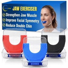 Jaw Exerciser for Men Women, Jawline Exerciser Strengthens Facial Muscles