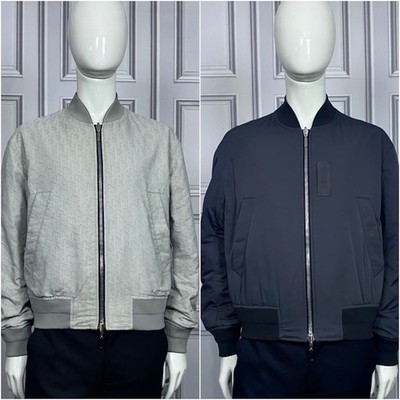 Wunderschöne Dior Homme AW25 technische Stoff Wende Schräg Bomberjacke