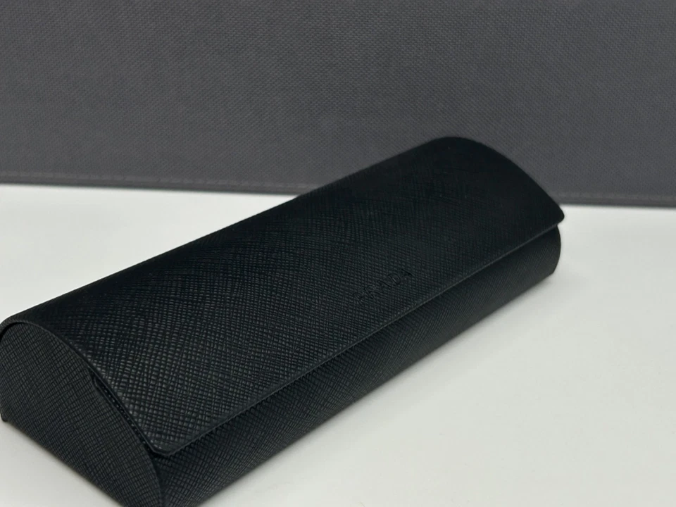 Prada  Brillenetui Brille Schwarz Metall Kunstleder - Bild 4 von 4