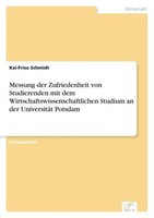 Messung Der Zufriedenheit Von Studierenden Mit Dem Wirtschaftswissenschaftlichen