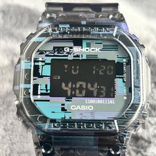 Casio G-SHOCK DW-5600NN-1 Digital Glitch Skeleton Polarized Blue