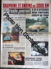 AUTO JOURNAL (L') [No 262] du 29/12/1960 - DAUPHINE ET ONDINE - 3 ET 4