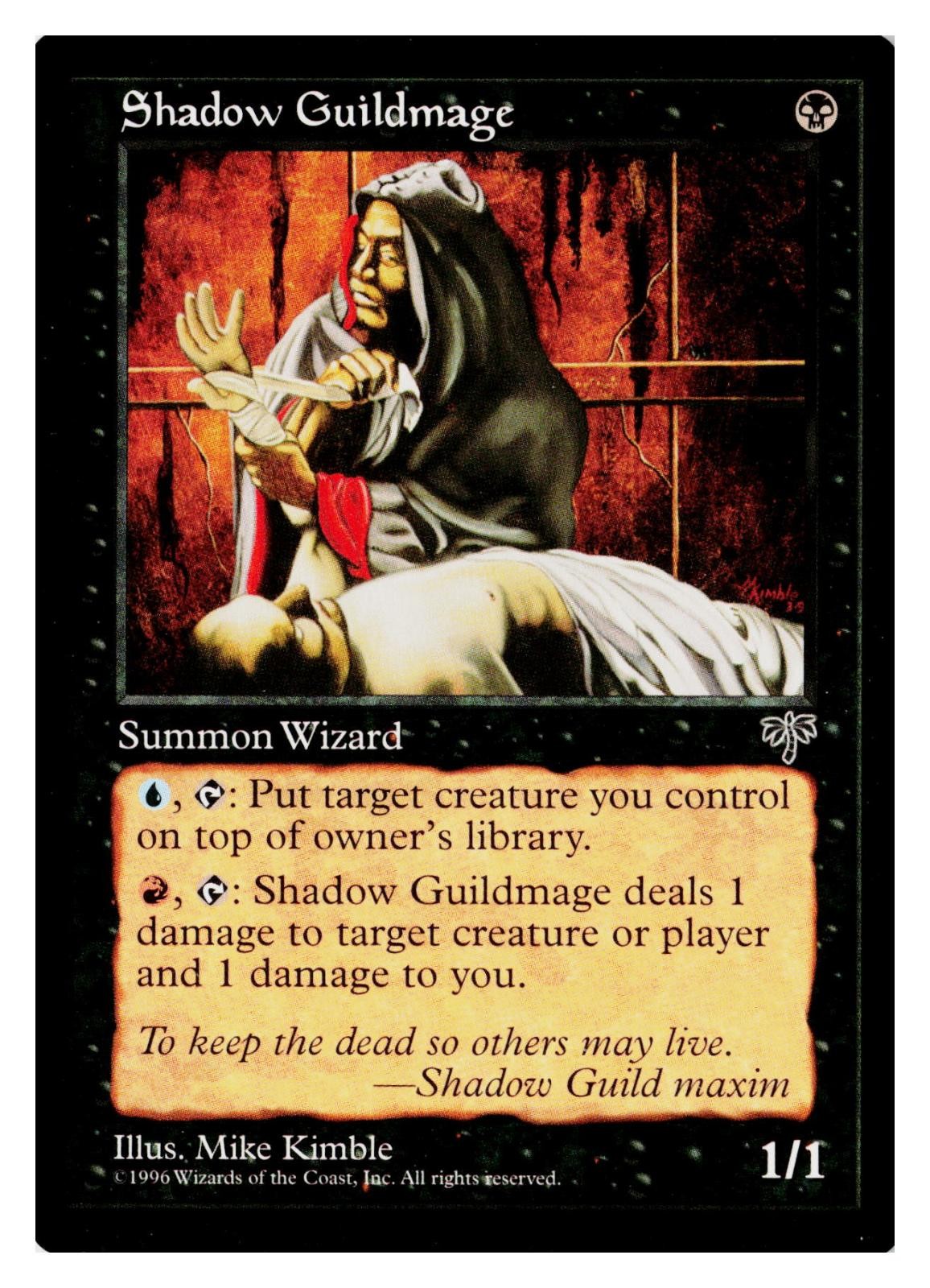 Shadow Guildmage Common Mirage Magic: The Gathering Lightly Played