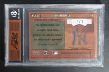 2004 Playoff Prime Cuts Don Mattingly MLB Icons Signature Proofs Auto 1/1 DZ2403