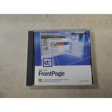 Microsoft FrontPage Version 2002 Web Site Creation Software CD-ROM X06-22272