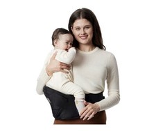 NEW Momcozy Black Hip Seat Baby Carrier Waistband Belly Protector Ergonomic M