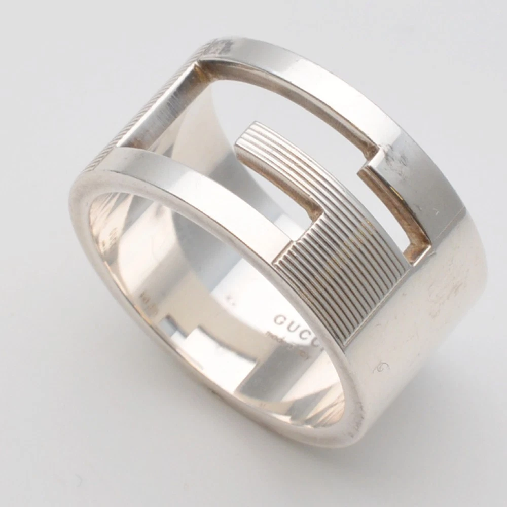 Bague GUCCI G SV925 en argent poids environ Bijoux 12.6G taille 21 20 accessoires moi