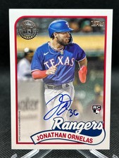 2024 Topps Series 1 JONATHAN ORNELAS 1989 TOPPS AUTO RANGERS RC 89BA-ORN