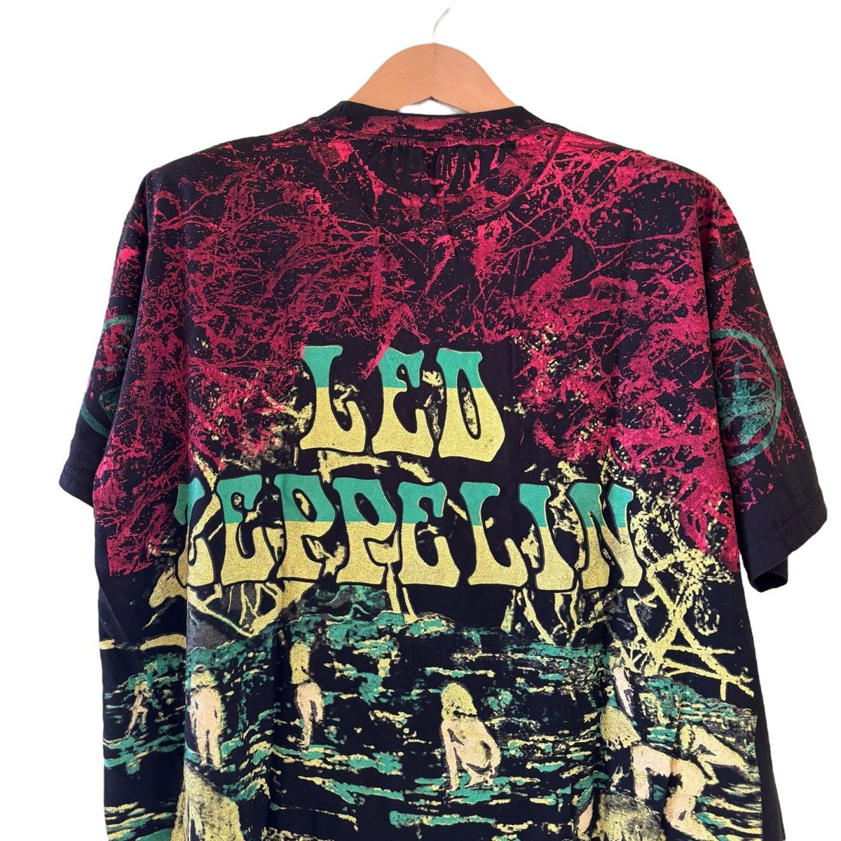 Vintage Led Zeppelin Shirt AOP Single Stitch 2XL 1992 Houses Of