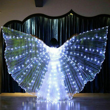 LED Isis Wings Light up Wings Glow Light up Belly Dance Costumes, Led Butterfly