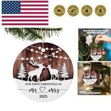 Our First Christmas Ornament 2025, Just Married as Mr Mrs, First Newlywed ...