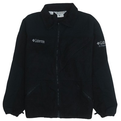 Columbia Sweatshirt Herren UK Größe M schwarz durchgehender Reißverschluss