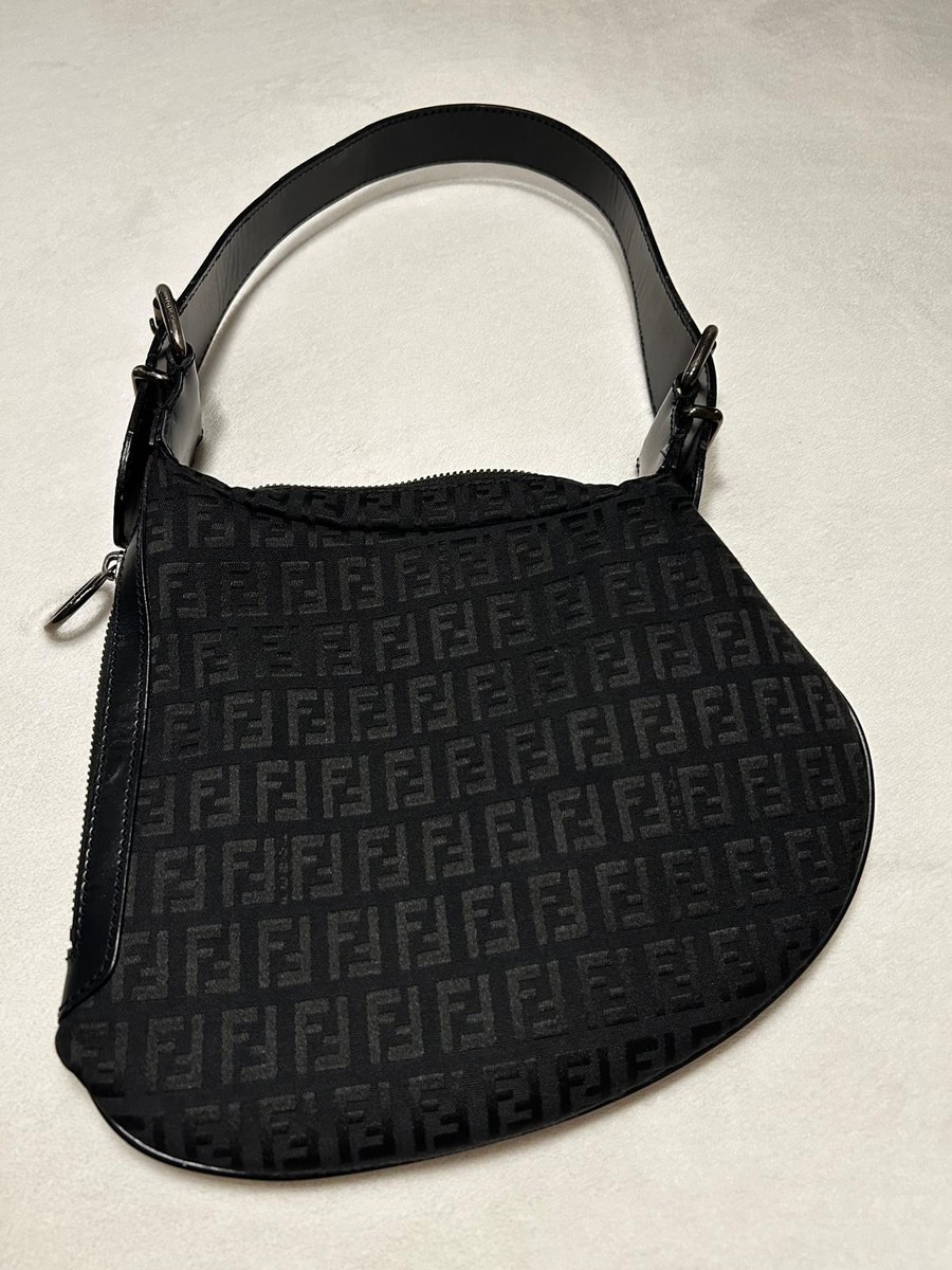 Fendi Zucchino Canvas Small Oyster Hobo | eBay