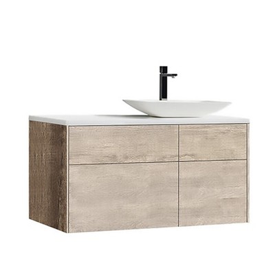 STONEART Badmöbel Venice VE-1010pro-1, Eiche hell, 100x52, rechts Unterschrank
