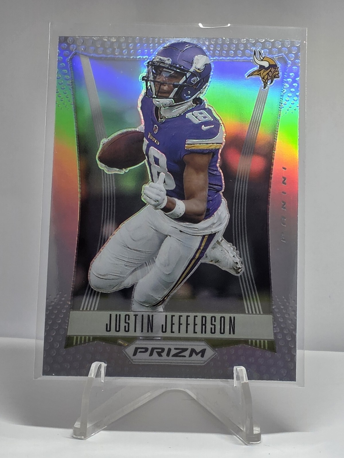 2023 Panini Prizm - Prizm Flashback Justin Jefferson #PF-5 Silver Prizm