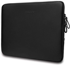16 inch Laptop Sleeve Bag PU Leather Padded Waterproof Case for Laptops