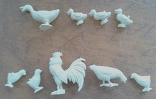 Vintage Marx Farm PlaySet Animals / Figures Lot of 9, 1950/60s