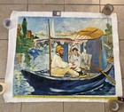 Hand Painted Replica Of”Monet In His Studio”By Eduard Manet 32x40  + Relic Card  — photo 2