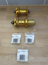 Hope Pro 2 Gold Hub Set x2 Front And Rear 32h 6 Bolt Disc QR (Read Description)
