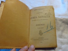 1905 LIBRO D'EPOCA G. BIZZARRINI STORIA NATURALE - ZOOLOGIA GIUSTI EDIT. LIVORNO