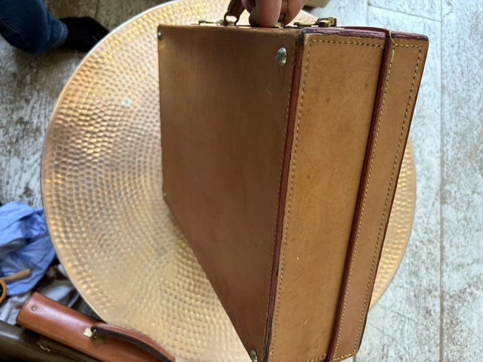 English Made  Brown leather briefcase, Swaine , Papworth Etc - Image 3 of 4