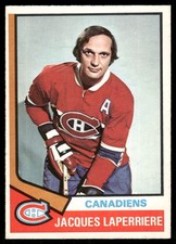 1974-75 O-Pee-Chee Vintage OPC Jacques Laperriere Montreal Canadiens #202