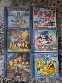 Sega Dreamcast Boxed Console Bundle + 6 Games (Sonic Adventure, Jet Set Radio)