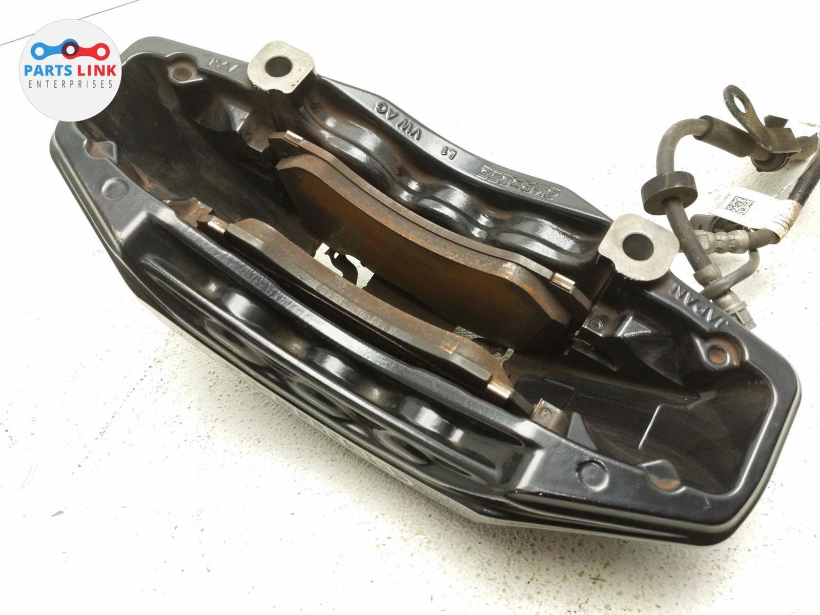 2016-20 BENTLEY BENTAYGA FRONT DISC BRAKE CALIPER 6 POT SET BLACK 4.0L 3K OEM