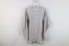 Vtg 70s Streetwear Mens Large Blank Thermal Waffle Knit Long Sleeve T-Shirt USA