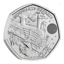 2022 Hogwarts Express Harry Potter 50p Fifty Pence Coin BU