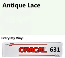 12"x5'- Antique Lace Matte Oracal 631 Exhibition CAL Vinyl Roll Adhesive Vinyl