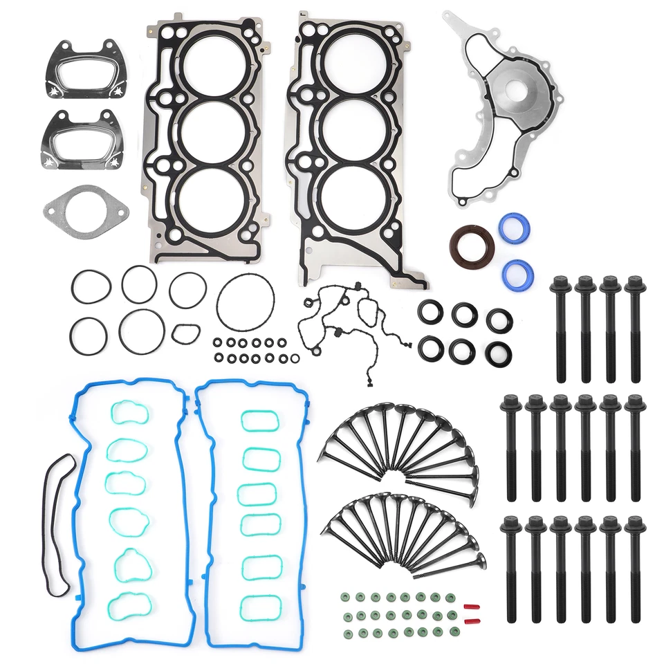 Kit de junta de cabeça e carcaça de filtro de óleo de alumínio para 2011-2015 Dodge Durango 3.6L MLS - Imagem 2 de 4