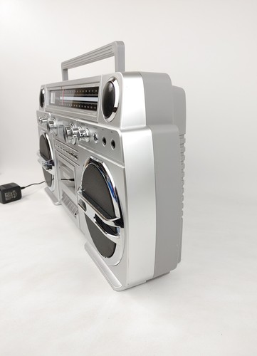 TechPlay MONSTER Boom Box Ghetto Blaster Retro 1980s Style CD AM FM Bluetooth - Picture 5 of 12