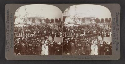 St Louis Day exercises at Louisiana Monument, World's Fair, St Loui - Old Photo