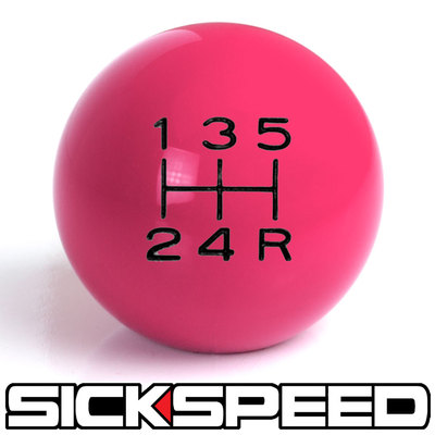 PINK/BLACK VINTAGE SHIFT KNOB FOR 5 SPEED SHORT THROW GEAR