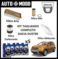 KIT TAGLIANDO DACIA DUSTER 1.5 dCi 4 FILTRI + 5 LT OLIO ORIGINALE ELF 5W30 FE