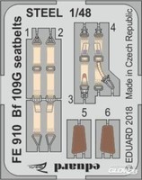 Eduard Messerschmitt Me Bf 109G Seatbelts Sitzgurte ÄTzteile 1:48 Modell-Bausatz