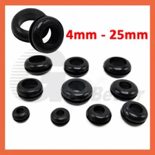 Wiring And Blanking Grommets Rubber Open Grommet O Ring Cable Bung ID 4mm - 25mm