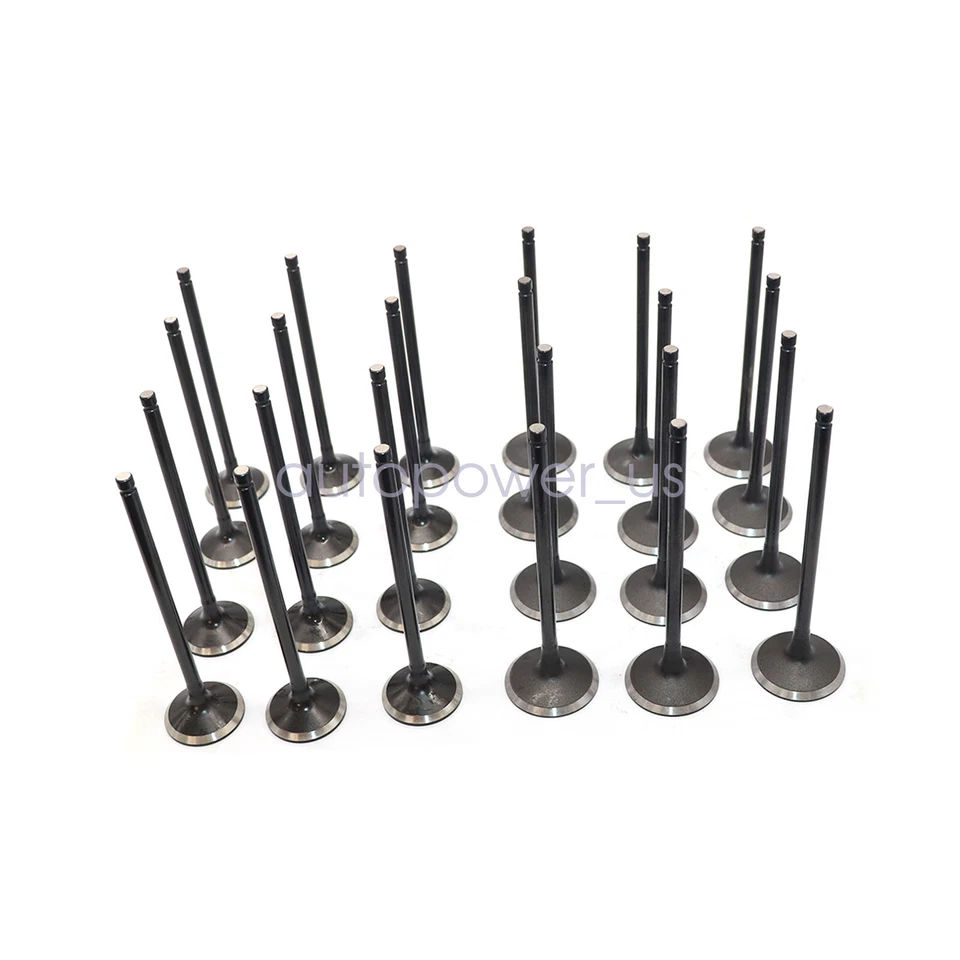 Válvulas de escape de admisión aptas para 01-15 Acura Honda 3.2L-3.7L V6 VTEC SOHC 24v J37A Foto 4 de 4