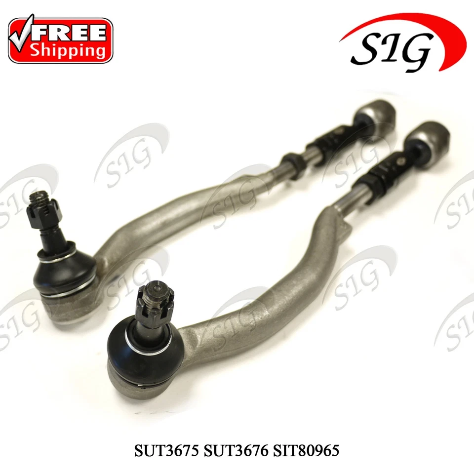 Kit de 4 barras de amarre de dirección delanteras interiores y exteriores Oldsmobile Bravada 2002-2004 Foto 3 de 4