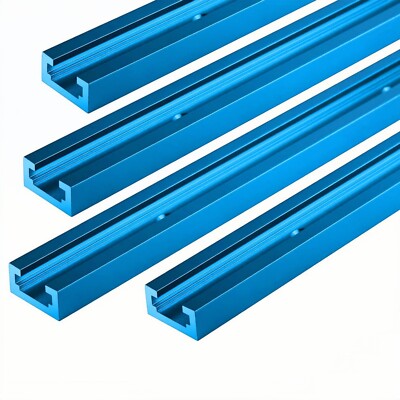 4pcs Double-Cut Profile Universal 48'' T-Track With Pre-drilled Mounting Holes