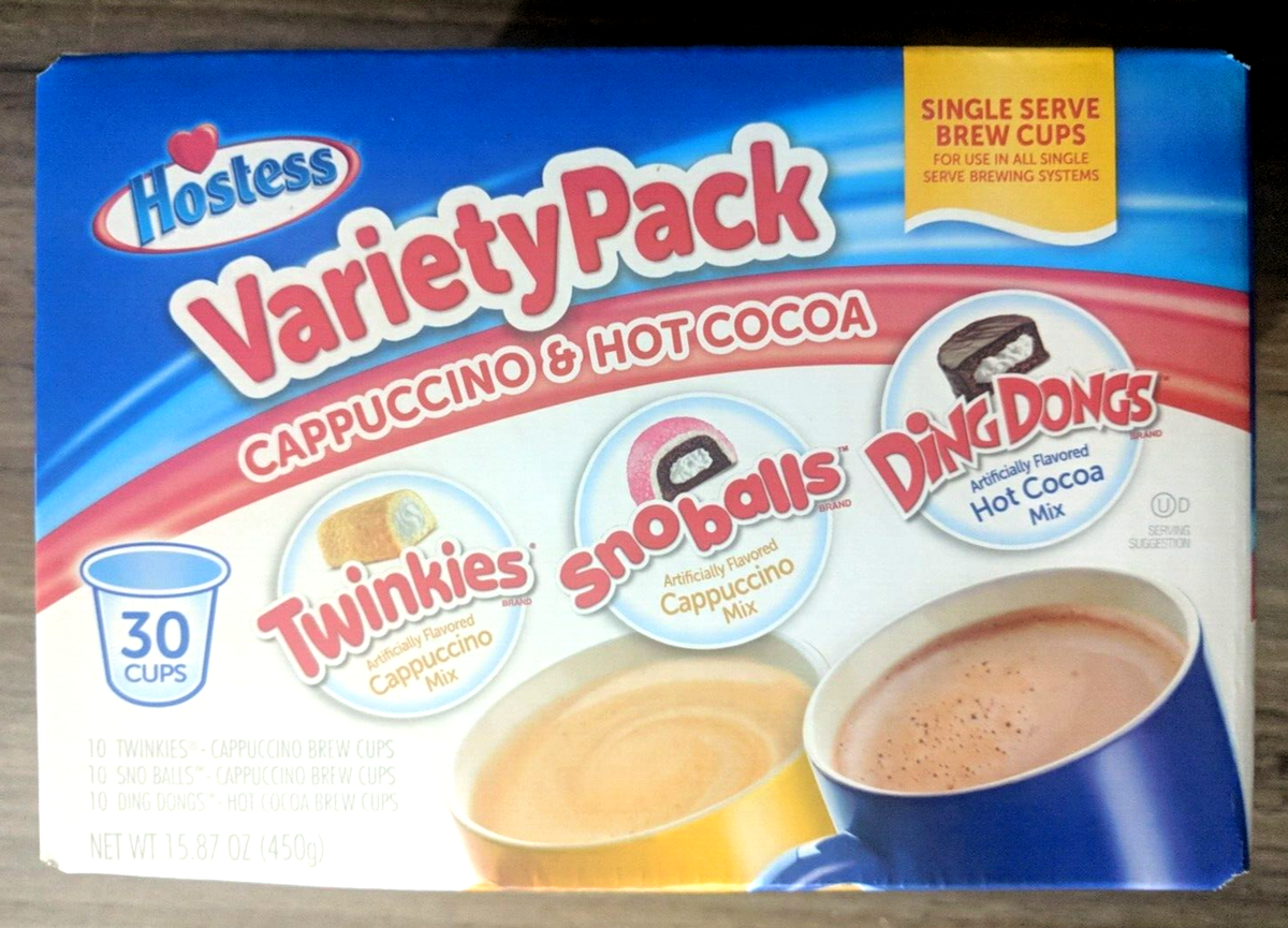 Hostess Variety Pack Cappuccino Hot Cocoa Twinkies Sno Balls Ding