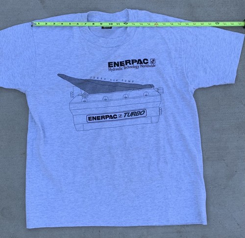 Vintage Enerpac Hydraulic Technology Worldwide Turbo Air Pump T Shirt Size L - Picture 10 of 12