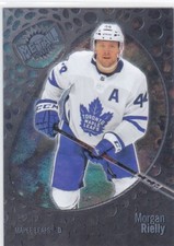 2022/23 SKYBOX METAL UNIVERSE..MORGAN RIELLY..SPECTRUM FX..CARD # 77.MAPLE LEAFS