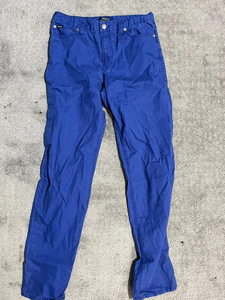 Pantalones polo Ralph Lauren para niños talla 20 pantalones clásicos azul real Foto 3 de 4